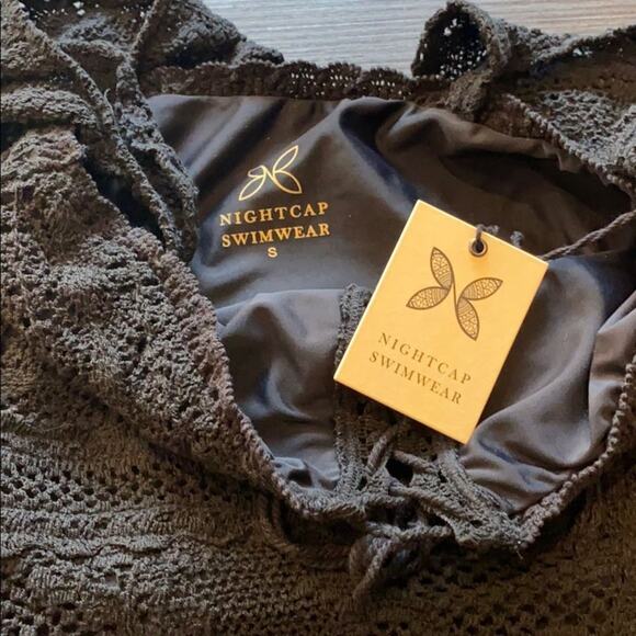 NWT Nightcap Bridget Black One Piece Swim Bodysuit S - Picture 5 of 7